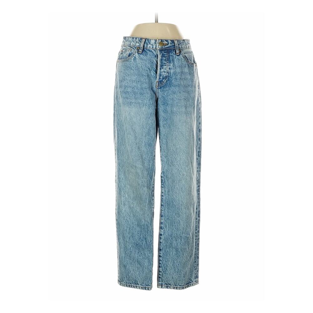 Nelle Atelier Blue Jeans High Rise Straight Boyfriend Jeans 25